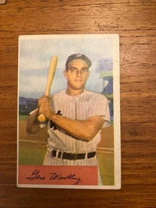1954 Bowman Baseball Card Gene Woodling #209 VG - Picture 1 of 2