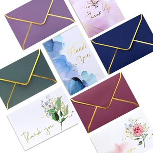 Winoo Design Heavy Duty Thank You Cards with Envelopes - 36 PK - Gold Thank You  - Picture 1 of 12