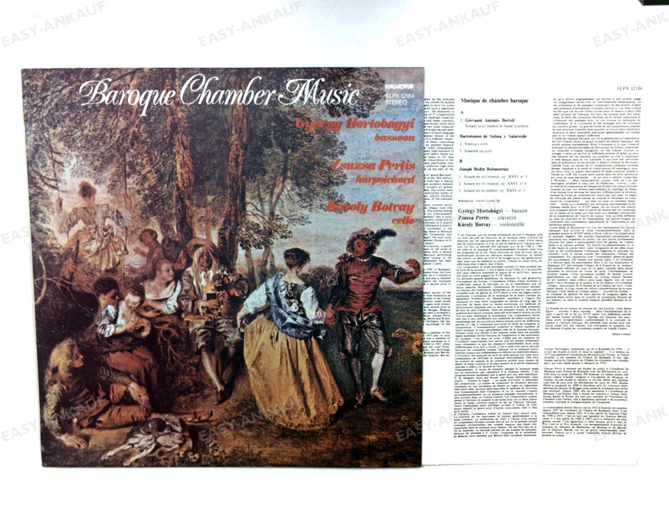 György Hortobágyi, u.a. Baroque Chamber Music Hungary LP 1981 + Insert '* Foto 1 de 1