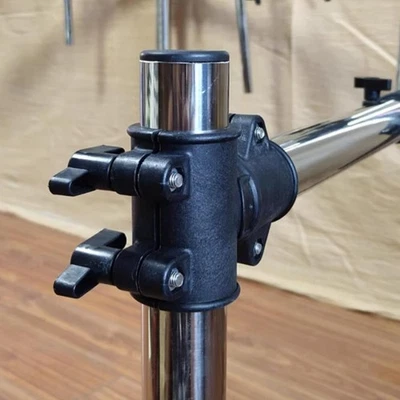 Abrazadera para rack de batería portátil accesorios de percusión hardware tres vías 1,50 pulgadas Foto 1 de 4