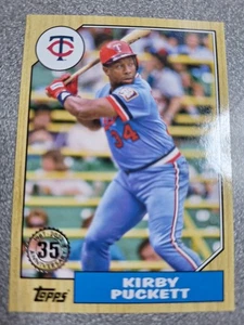 2022 Topps Series 1 - 1987 Topps Baseball 35th Anniv Kirby Puckett #T87-40 -550 - Bild 1 von 2