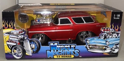 Muscle Machines '55 Chevrolet Nomad 1/18 - Red BRAND NEW - Image 1 of 4