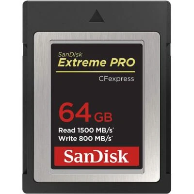 SanDisk Extreme PRO CFexpress Card Type B 1500MBs 64GB   SDCFE-064G-GN4IN - Image 1 of 4