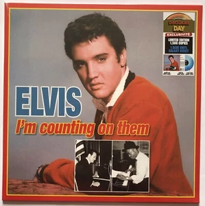 Elvis Presley I'm Counting On Them Blue Vinyl Record New Sealed 3700477837082 - Picture 1 of 8