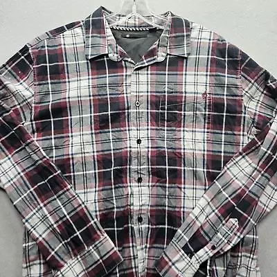 Volcom Men's XL Multicolor Plaid Button Down Shirt - Image 1 of 4