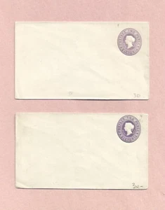 AUSTRALIA, VICTORIA 2 TONOS DISTINTOS DE MENTA 2d SOBRES DE PAPELERÍA POSTAL - Imagen 1 de 1