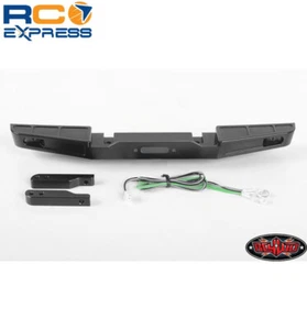 RC 4WD Front Winch Bumper W/LED Lights for TRX-4 79 Bronco Black RC4VVV-C0606 - Picture 1 of 1
