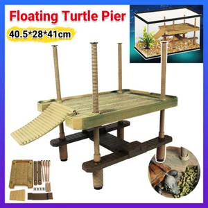 Turtle Pier Basking Platform Aquarium Fish Tank Reptile Floating Dock Pier Decor - Picture 1 of 16