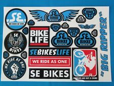 SE Racing Bike Life - Big Ripper Bicycle Sticker Set - New