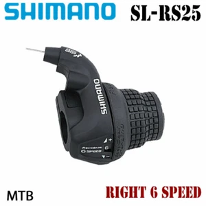 New Shimano RevoShift SL-RS25 Twist Grip Shifter 6 Speed Right Black Bicycle - Picture 1 of 5