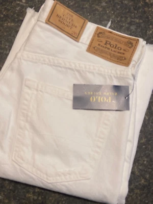 Bermudas Polo Ralph Lauren Cate Para Hombre Talla 26 Blanco Denim NUEVO M9 Foto 1 de 4