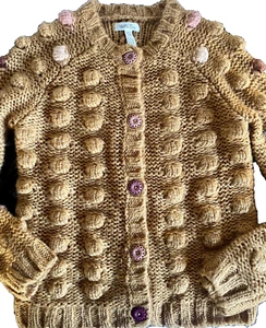 MATILDA JANE NEW Girls 8 Brown Popcorn Cardigan Cantina Sweater - Picture 1 of 8