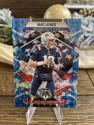 2023 Mosaic Mac Jones NATIONAL PRIDE REACTIVE BLUE PRIZM  #261/NE PATRIOTS - Image 1 of 2