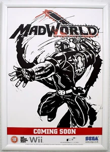 Madworld RARO Wii 42 cm x 59 cm poster promozionale #2 - Foto 1 di 2