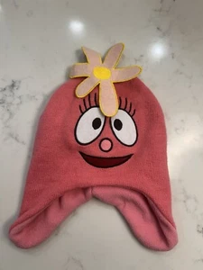 YO GABBA GABBA Foofa Beanie Youth ONE SIZE Kids Winter Hat Toque Laplander Lined - Picture 1 of 8