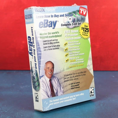 Video Professor Learn To Buy Sell On eBay 3-CD PC Only As Seen On TV 2006 Sealed - Image 1 of 4