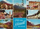 stara pocztówka AK Mittenwald - siedem widoków, Bawaria 1977 r. B377c