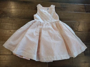 JANIE AND JACK beautiful Holiday fancy peach tulle dress gold shimmer - 4 4T - Picture 1 of 11