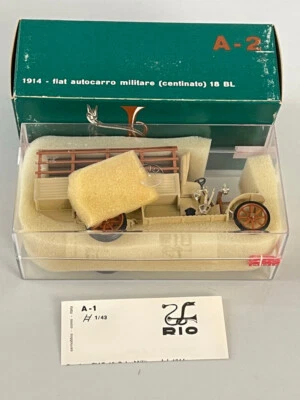 Fiat Autocarro Militare Centinato 18 BL - Camión del ejército RIO escala 1/43 A-2 1914 Foto 1 de 4