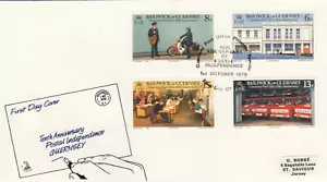 (98769) Guernsey Mercury Post Office 10 years FDC 1979 - Picture 1 of 1