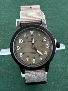 NEW SMITH & WESSON CANVAS FIELD WATCH - TAN - 30M WATER RESISTANT - Picture 1 of 4