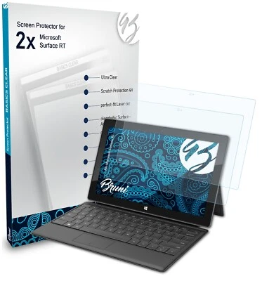 Bruni 2x Proteggi Schermo per Microsoft Surface RT Pellicola Protettiva - Immagine 1 di 4