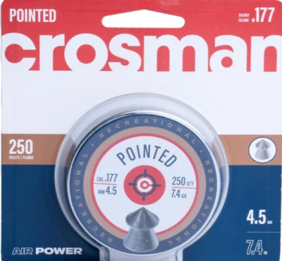 Crosman P177 .177-Caliber Pointed Pellets, 4.5mm, Black(250-Count) - Image 1 of 4
