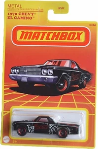 1970 Chevy El Camino Black "The Widow" Matchbox 2021 Retro Series Diecast 1/24 - Picture 1 of 5