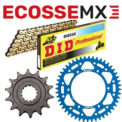 Kit de piñón Yamaha YZ250 99-22 DID dorado cadena G/B azul superprox motocross  Foto 1 de 4