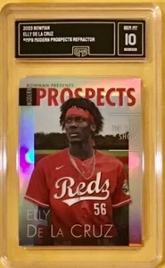 2023 Bowman Chrome - MODERN PROSPECTS REF - ELLY DE LA CRUZ - Rookie GMA 10 GEM - Picture 1 of 1