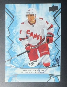 Seth Jarvis Signed 2022-23 Upper Deck Ice #13 Carolina Hurricanes COA - Picture 1 of 4