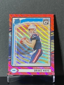 2024 Donruss #379 Drake Maye Rated Rookie Optic Preview - Red Wave RC - Picture 1 of 4