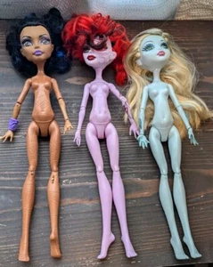 3 x Monster High Dolls Bundle - No Clothes - Picture 1 of 13