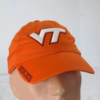 Gorra Virginia Tech Hokies VT Logo Correa Naranja Bordada Russell Foto 1 de 4