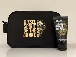 Diesel Spirit of the Brave Toiletry Pouch with 50ml Shower gel Half Lion - Picture 1 of 1