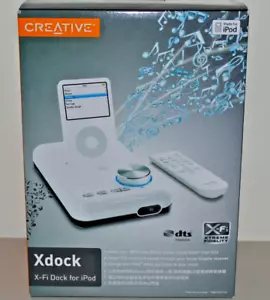 Creative Xdock X-Fi Sound Card Audio Dock Charger for All iPod Nano Mini SB0800. - Picture 1 of 9