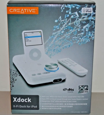 Creative Xdock X-Fi Sound Card Audio Dock Charger for iPod SB0800 - Classic Nano - Image 1 of 4