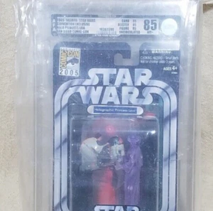 Star Wars Holográfica Princesa Leia 2005 OTC SDCC Exclusivo Calificado AFA 85 Casi Nuevo+ - Imagen 1 de 14