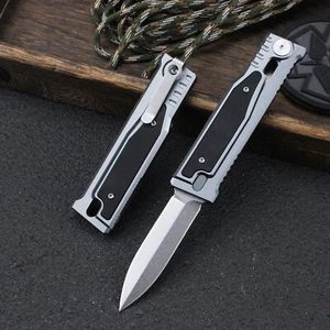 D2 Blade Klappmesser 3,15" Pocket T6 Aluminium & G10 Griff - Camping Tactical - Bild 1 von 19