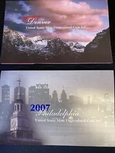 2007 US MINT UNCIRCULATED COIN SET DENVER & PHILADELPHIA (28) Coins, - Picture 1 of 4