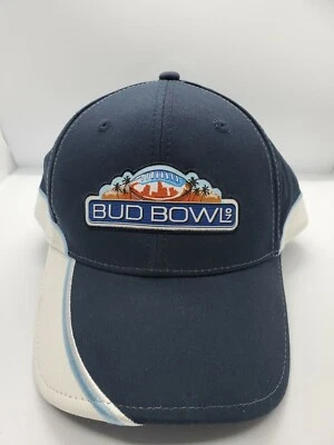 Vintage Budweiser Light Bud Bowl 07 NFL  Anheuser Busch Strapback Hat Cap - Image 1 of 4