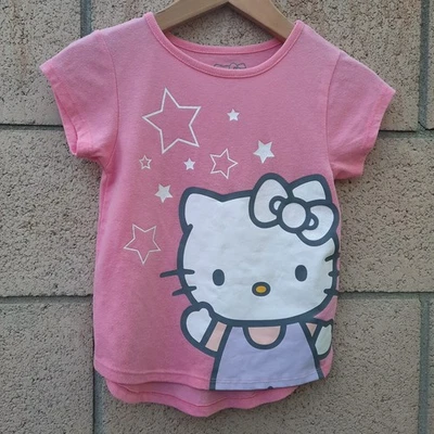 Hello Kitty by Sanrio Girl's Short Sleeve Graphic T-Shirt Size 5 Pink - Image 1 of 4