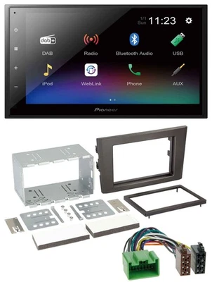 Pioneer USB Bluetooth DAB 2DIN MP3 Autoradio für Volvo XC 90 07-14 16 Pin - Bild 1 von 4