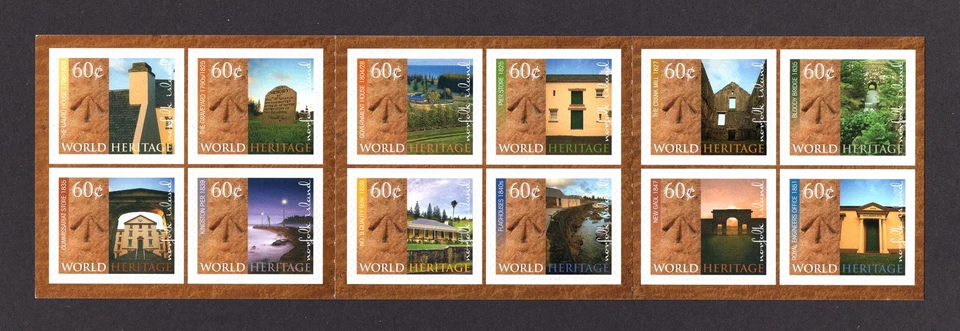 M29984 Australia Norfolk Is 2011 Patrimonio de la Humanidad Folleto X12 UMM Sg 1119/30 Foto 1 de 1