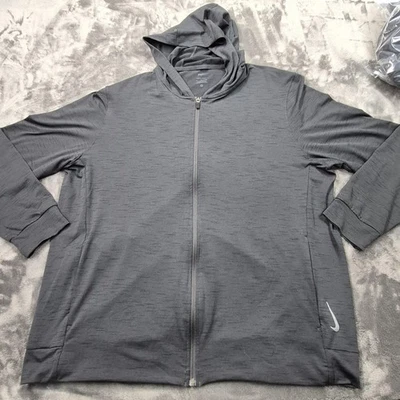 Nike Dri-FIT Yoga Cremallera Completa Sudadera con Capucha Para Hombre XL Negra Chaqueta de Entrenamiento Ligera CZ2 Foto 1 de 4