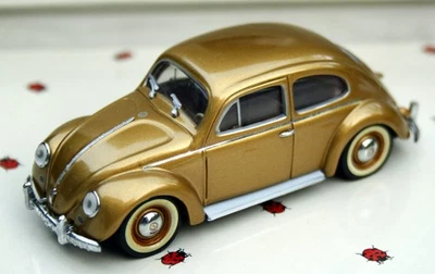 VW Käfer " Der Millionste 1955, Oro Metallico, Minichamps-Modell Im M.1:43 - Immagine 1 di 4