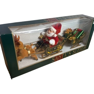 Maisto Santa's Sleigh Flocked Reindeer 61002 Christmas Decoration 1995 - Picture 1 of 12