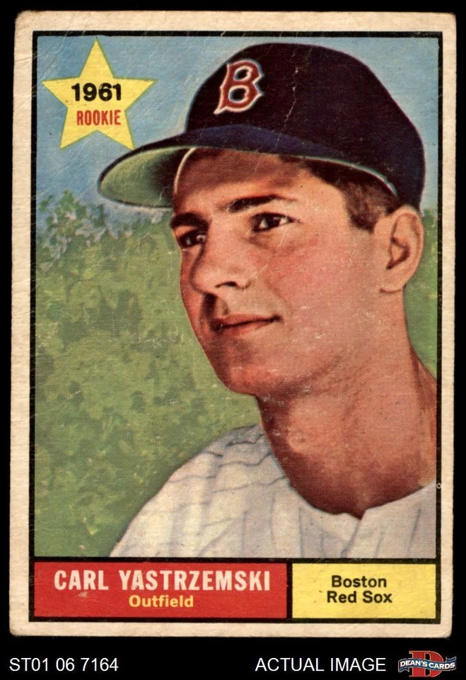 1961 Topps #287 Carl Yastrzemski Red Sox HOF 1 - POOR - Image 1 of 1