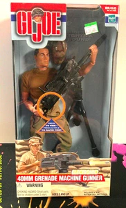 Gi Joe 12 Zoll Electronic 40 mm Granate Maschinengewehrschütze Beschreibung lesen Hasbro 2000 - Bild 1 von 2