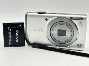 [Eccellente] Canon PowerShot A3500 IS 16,0 megapixel fotocamera digitale argento dal Giappone - Foto 1 di 21